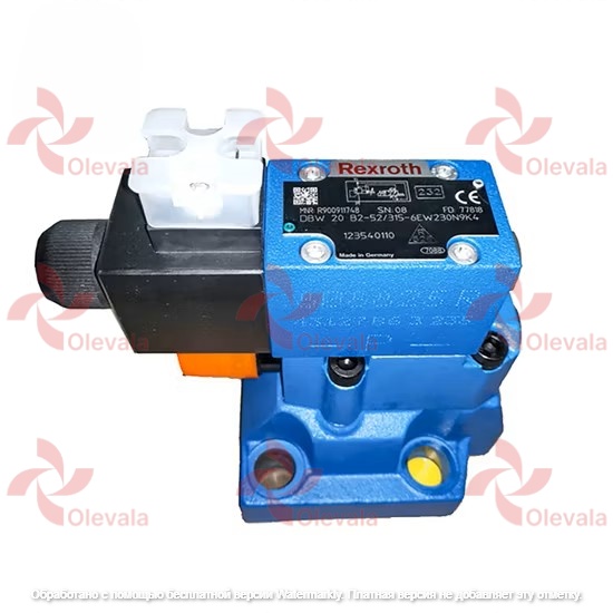 Клапан предохранительный Rexroth серии dB DBW DBW10 DBW16 DBW25 DBW32 с пилотным управлением